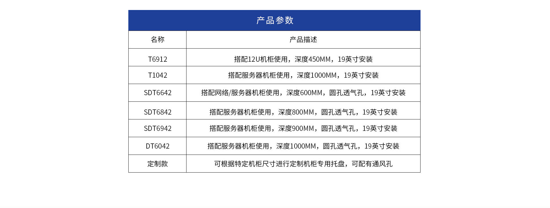 神盾卫士服务器机柜托盘参数