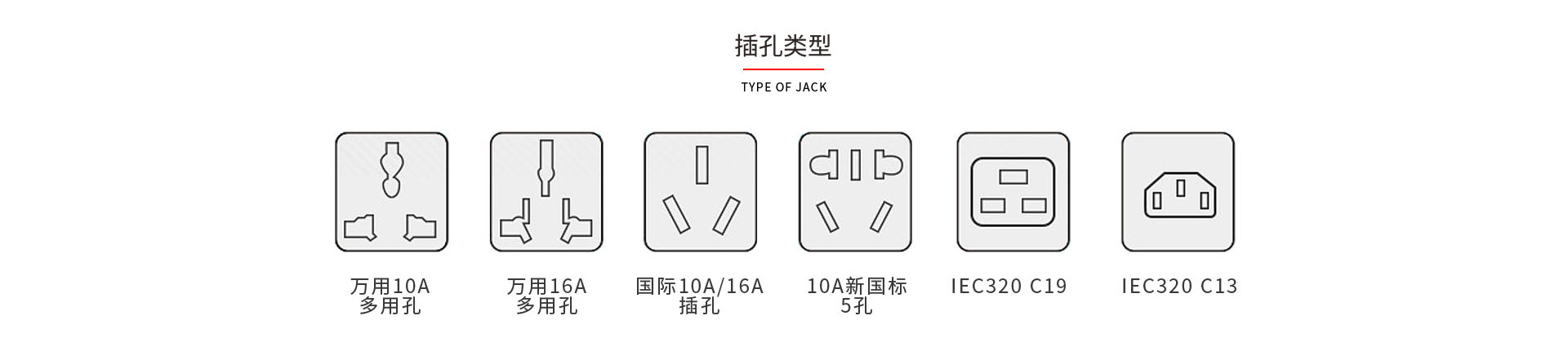 神盾卫士PDU插孔类型新国标10A16A工业连接器32A欧标插孔